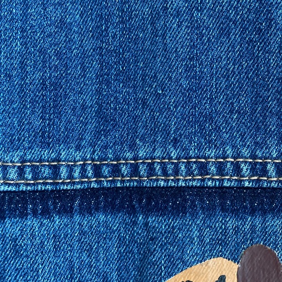 Hand Painted Upcycled Jean Jacket in Size Large. Pair of Leopard Boots. - Picture 5 of 11